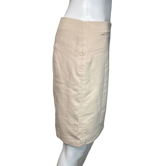 Express Skirt Women 4 Blush Pink Pencil Straight Skirt Mini Career Neutral - Picture 2 of 6